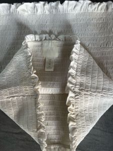 White Smocked Tube Top