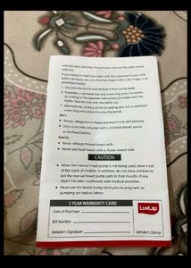 LuvLap Manual Breast Pump