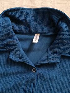 Blue Button-Up Shirt