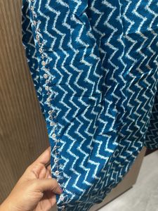 Blue Cotton 3 Pcs Set