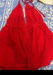 Red Halter Top