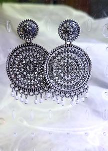Boho Silver Dangle Earrings