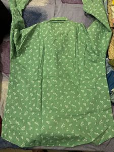 Green Floral Shirt