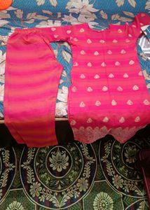 Pink  Kurta set
