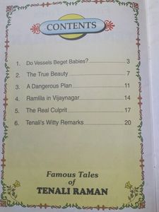 Story Book Of Tenali Raman For Children