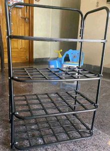 Industrial Style 4-Tier Metal Rack