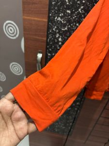 Orange Graphic Sweatshirt