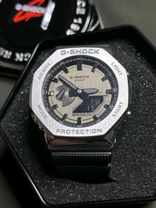 Casio G-Shock Watch Gm2100 Silver