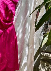 I. Pink Midi Dress