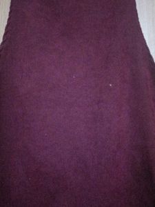 Maroon Buttoned Jumper Dress