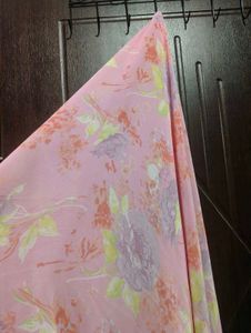 Pink Floral Print Fabric