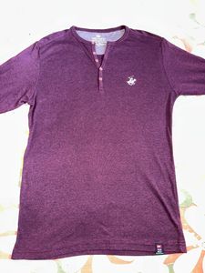 Men’s Branded  Purple Color Tshirt
