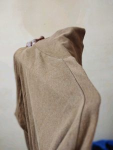 Brown Turtleneck Long Sleeve Top