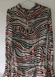 Animal Print Long Sleeve Top