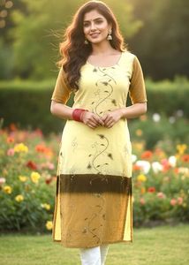 Beautiful Kurti With Embroidery Work🩷