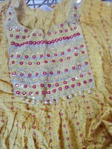 Yellow Embroidered Dress