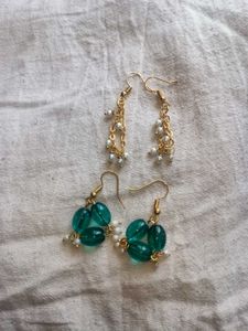 Two Pairs of Hanging Earrings