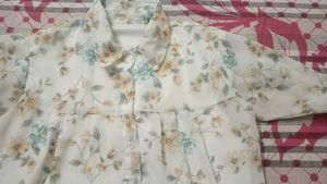 Printed Shirt Top
