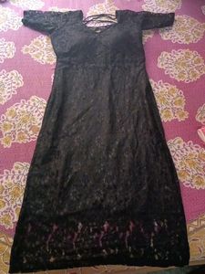 A New Black Customized Kurta Set