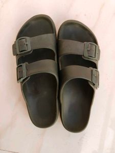 Comfortable Women's Olive Green Slides, 9 Size