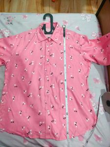 oversized pink Shirt