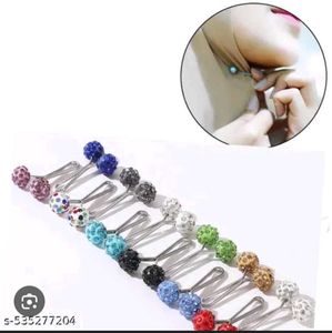 Colorful Crystal Hijab Pins 4 Pin