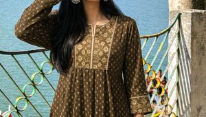 Elegant Olive Green Kurta