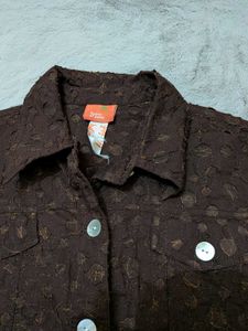 Heart of Palms brown lace jacket