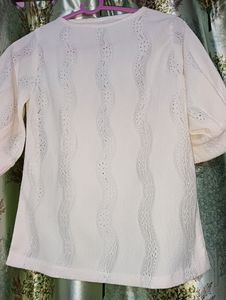 Cream Colour Top For Girls