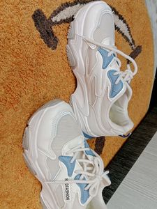 Diwali Offer White Women Shoes. Shine In Dark .