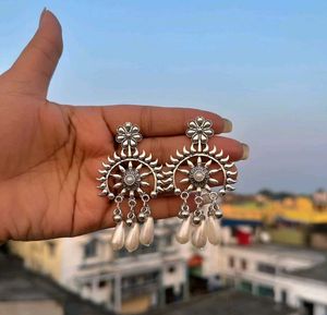 Lotus Jhumka Earrings