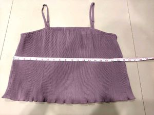 Pleated crop top