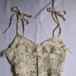 Y2k Floral Pinteresty Lace Mini Korean Fairy Dress
