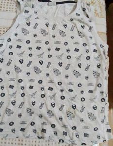 Cute Space Print Tank Top