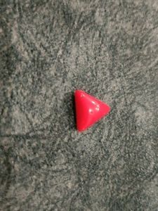 Red Triangle Bead Gemstone