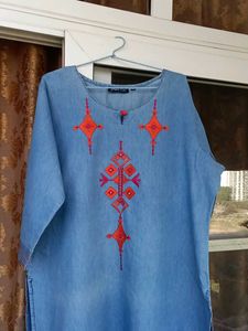 Denim Kurta In Good Condition  .