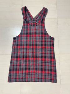 Plaid Pinafore Dress
