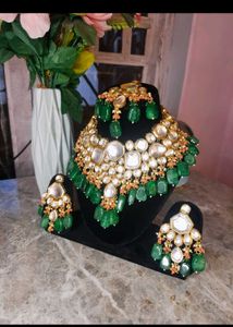 Royal Green Kundan Bridal Set