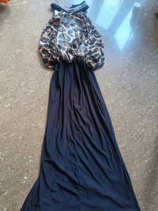 Leopard Print Maxi Dress