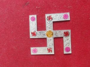 pure silver Swastika