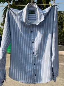 Striped Blue Casual Shirt