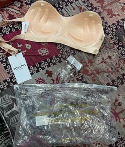 Savana Beige Strapless Bra
