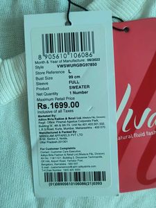 Van Heusen Off White Sweater