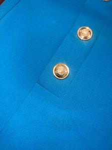 Zara Turquoise Gold Button High-Waisted Shorts