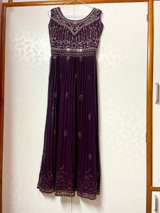 Purple Kurta Plazo Set