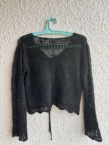Drawstring Pullover Sweater