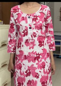 Floral Print Kurti Set