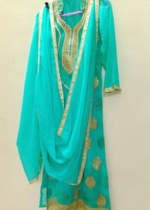 🧪 Pakistani Kurta Set Sea Green Color🧪