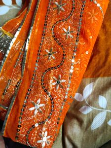 ORANGE Tari Work Odhna