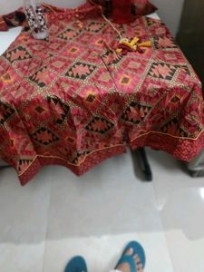 Red Printed Kurta